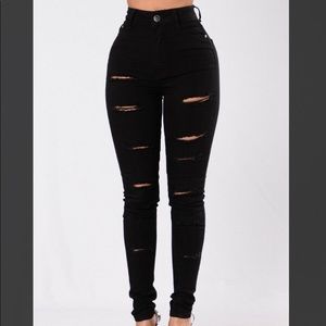 Black Ripped Jeans